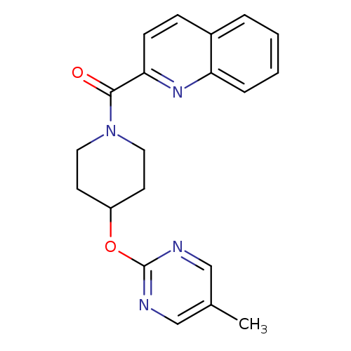 2-{4-[(5-methylpyrimidin-2-yl)oxy]piperidine-1-carbonyl}quinoline