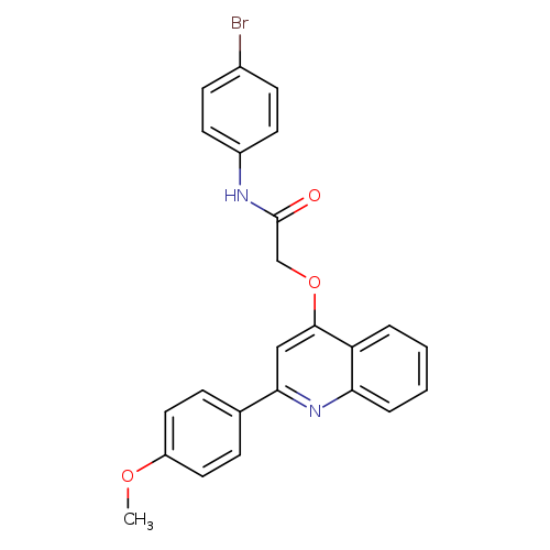 N-(4-bromophenyl)-2-{[2-(4-methoxyphenyl)quinolin-4-yl]oxy}acetamide