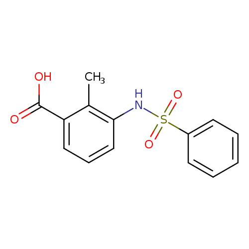 2-Methyl-3-[(phenylsulfonyl)amino]benzoic acid