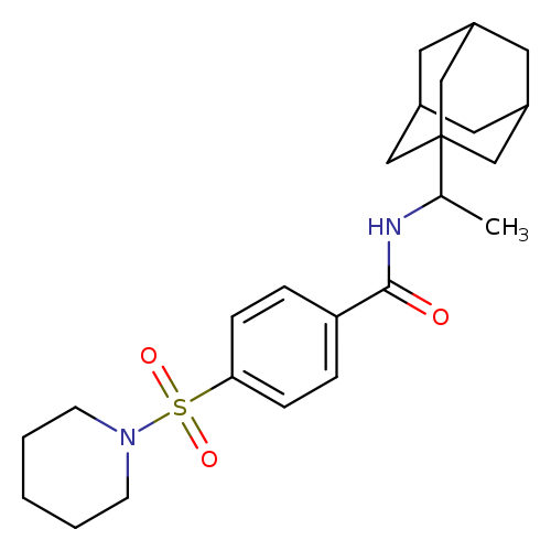 N-[1-(adamantan-1-yl)ethyl]-4-(piperidine-1-sulfonyl)benzamide