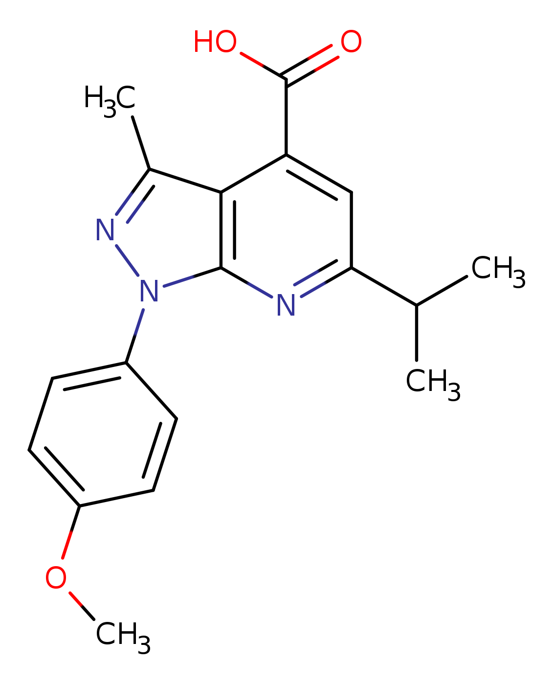 6-Isopropyl-1-(4-methoxyphenyl)-3-methyl-1H-pyrazolo[3,4-b]pyridine-4-carboxylic acid
