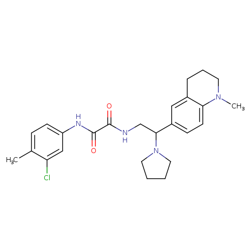 N'-(3-chloro-4-methylphenyl)-N-[2-(1-methyl-1,2,3,4-tetrahydroquinolin-6-yl)-2-(pyrrolidin-1-yl)ethyl]ethanediamide
