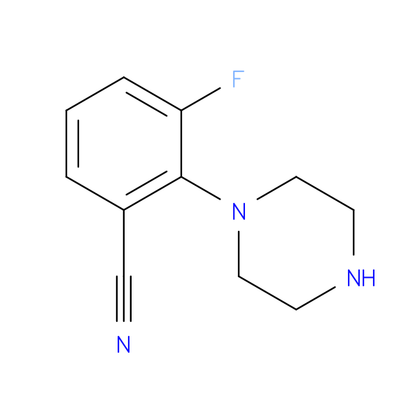3-fluoro-2-(piperazin-1-yl)benzonitrile