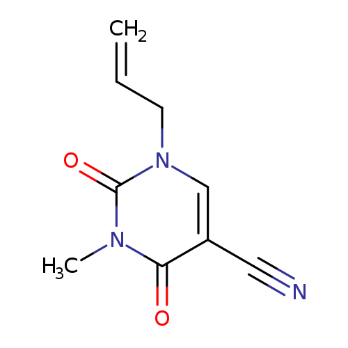 3-methyl-2,4-dioxo-1-(prop-2-en-1-yl)-1,2,3,4-tetrahydropyrimidine-5-carbonitrile