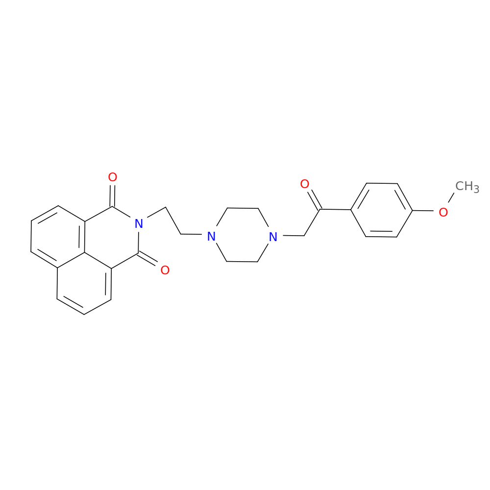 3-(2-{4-[2-(4-methoxyphenyl)-2-oxoethyl]piperazin-1-yl}ethyl)-3-azatricyclo[7.3.1.0^{5,13}]trideca-1(12),5,7,9(13),10-pentaene-2,4-dione