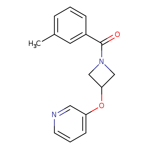 3-{[1-(3-methylbenzoyl)azetidin-3-yl]oxy}pyridine