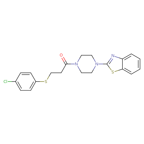 1-[4-(1,3-benzothiazol-2-yl)piperazin-1-yl]-3-[(4-chlorophenyl)sulfanyl]propan-1-one