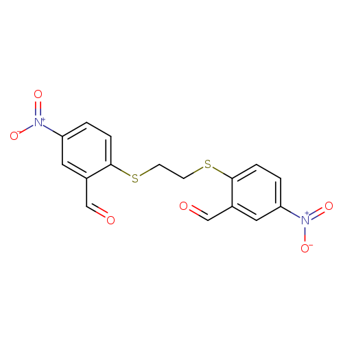 2-({2-[(2-formyl-4-nitrophenyl)sulfanyl]ethyl}sulfanyl)-5-nitrobenzaldehyde