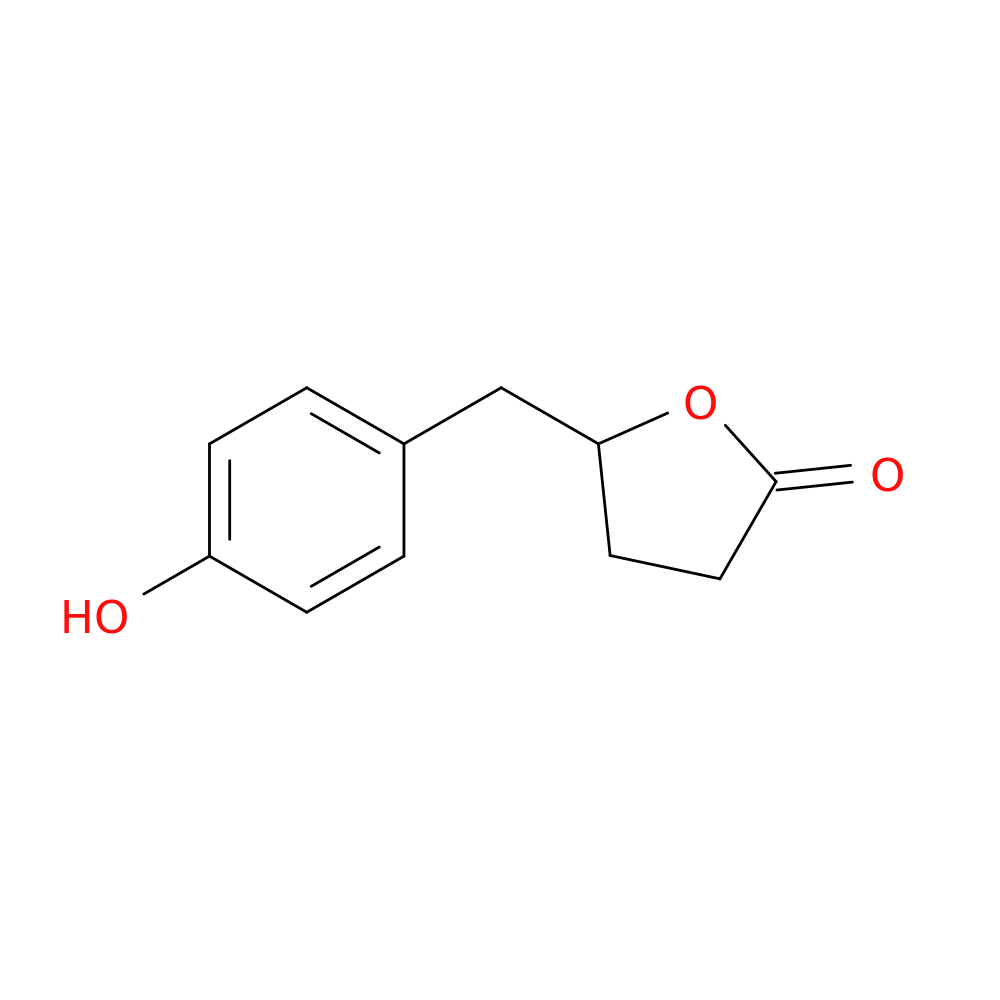 5-[(4-Hydroxyphenyl)methyl]oxolan-2-one