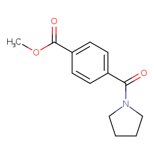 Benzoic acid, 4-(1-pyrrolidinylcarbonyl)-, methyl ester
