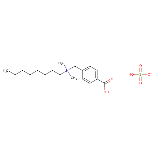 Benzenemethanaminium, 4-carboxy-N,N-dimethyl-N-octyl-, sulfate (1:1)