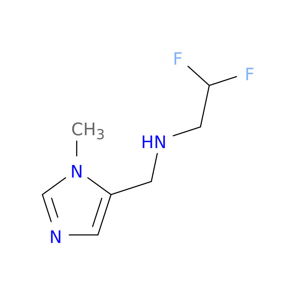 (2,2-difluoroethyl)[(1-methyl-1H-imidazol-5-yl)methyl]amine