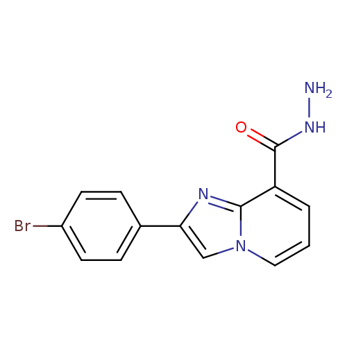 2-(4-bromophenyl)imidazo[1,2-a]pyridine-8-carbohydrazide