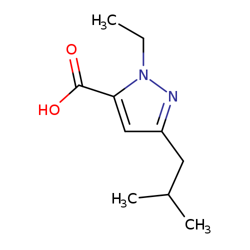 1-Ethyl-3-isobutyl-1h-pyrazole-5-carboxylic acid