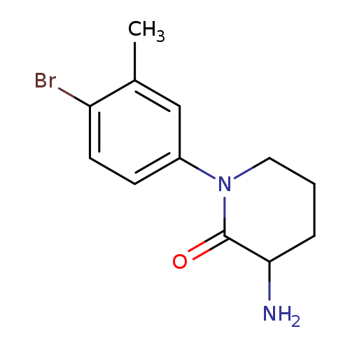 3-amino-1-(4-bromo-3-methylphenyl)piperidin-2-one