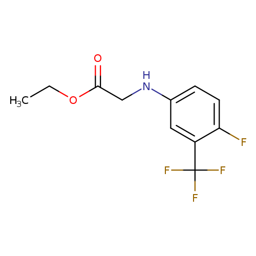 ethyl 2-([4-fluoro-3-(trifluoromethyl)phenyl]amino)acetate