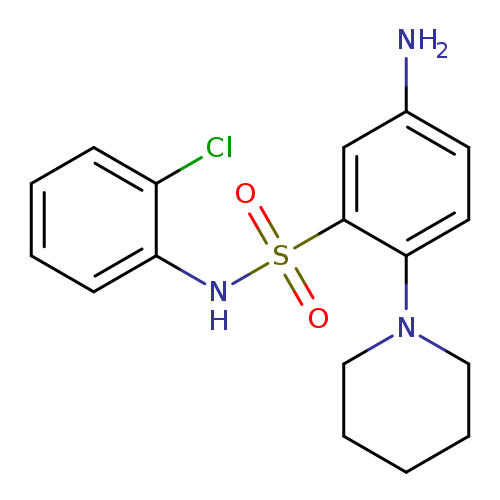 5-amino-N-(2-chlorophenyl)-2-(piperidin-1-yl)benzene-1-sulfonamide