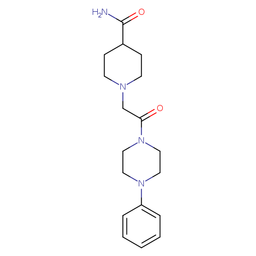 1-[2-oxo-2-(4-phenylpiperazin-1-yl)ethyl]piperidine-4-carboxamide