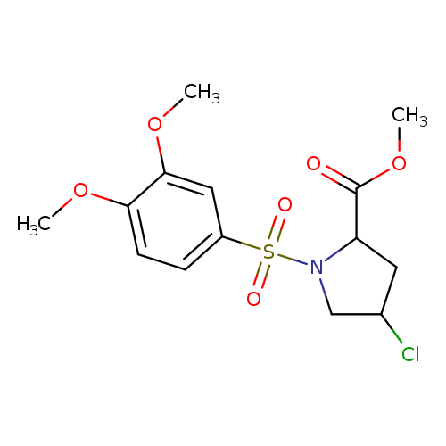 methyl 4-chloro-1-(3,4-dimethoxybenzenesulfonyl)pyrrolidine-2-carboxylate