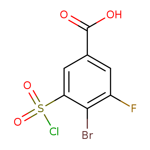 4-Bromo-3-(chlorosulfonyl)-5-fluorobenzoic acid