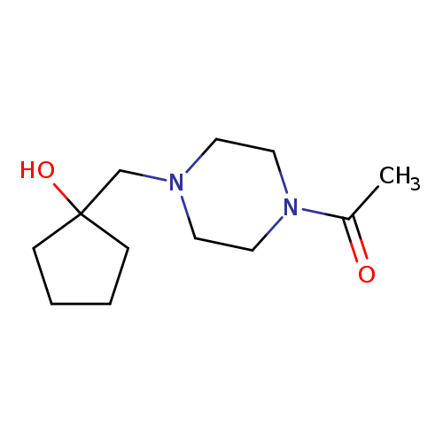 1-{4-[(1-hydroxycyclopentyl)methyl]piperazin-1-yl}ethan-1-one