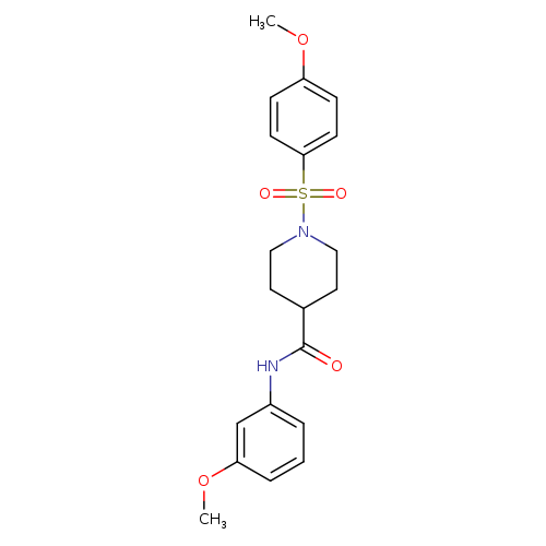 1-(4-methoxybenzenesulfonyl)-N-(3-methoxyphenyl)piperidine-4-carboxamide