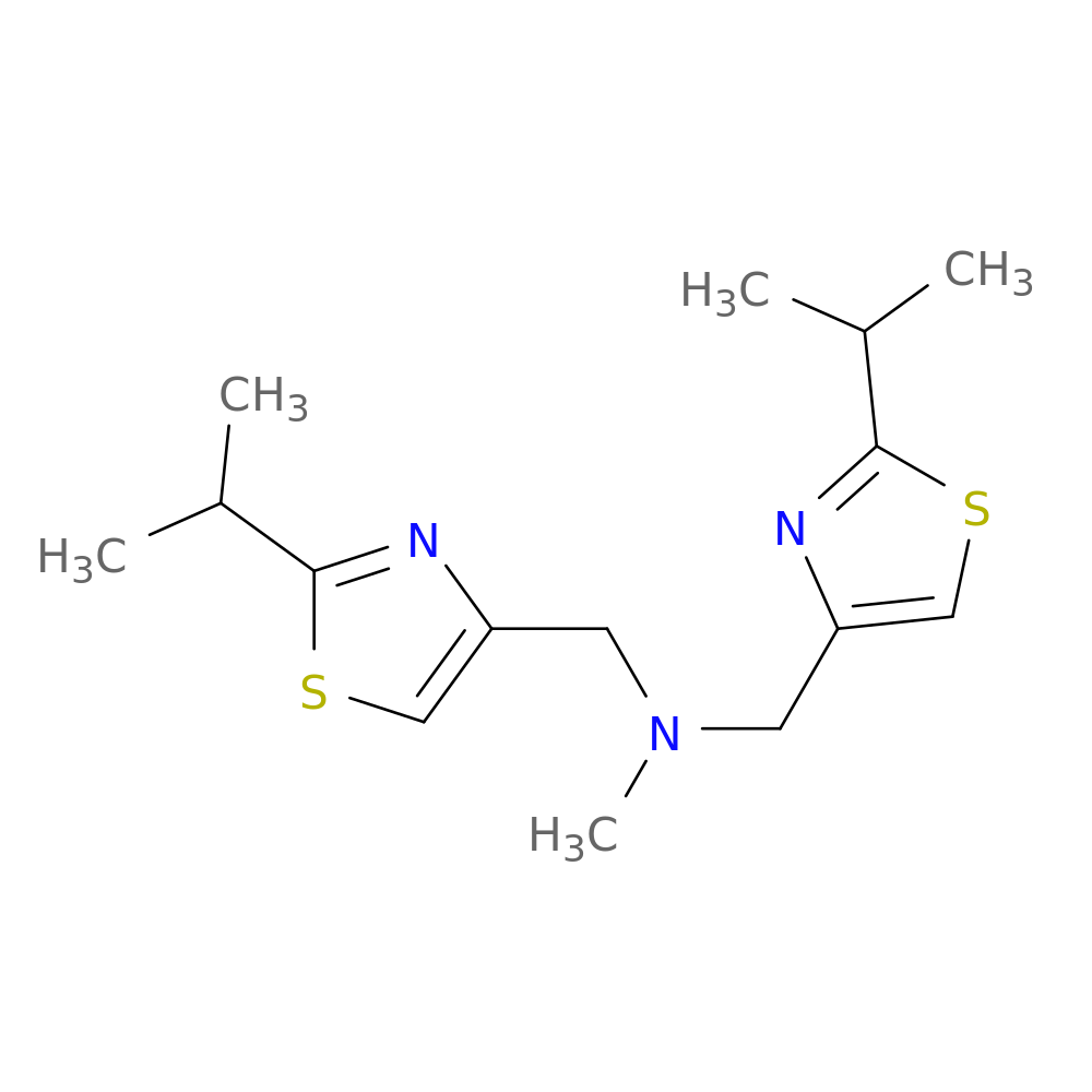methylbis({[2-(propan-2-yl)-1,3-thiazol-4-yl]methyl})amine