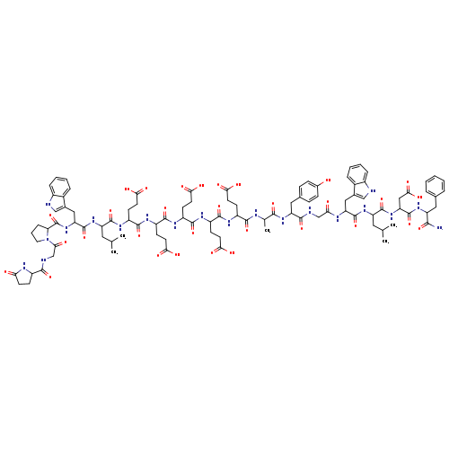 PYR-GLY-PRO-TRP-LEU-GLU-GLU-GLU-GLU-GLU-ALA-TYR-GLY-TRP-LEU-ASP-PHE-NH2