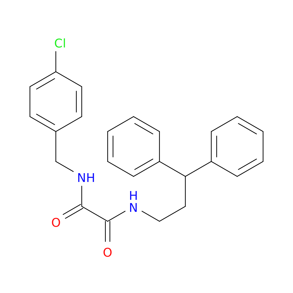 N'-[(4-chlorophenyl)methyl]-N-(3,3-diphenylpropyl)ethanediamide