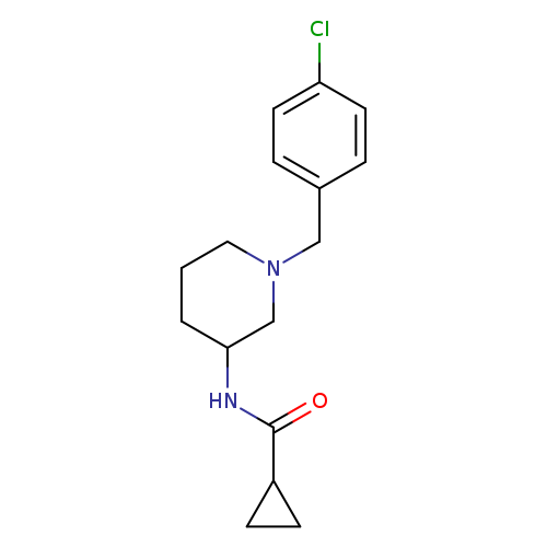 N-{1-[(4-chlorophenyl)methyl]piperidin-3-yl}cyclopropanecarboxamide