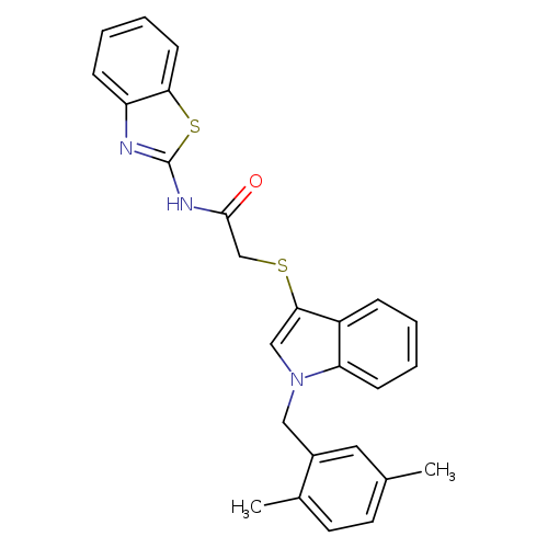 N-(1,3-benzothiazol-2-yl)-2-({1-[(2,5-dimethylphenyl)methyl]-1H-indol-3-yl}sulfanyl)acetamide