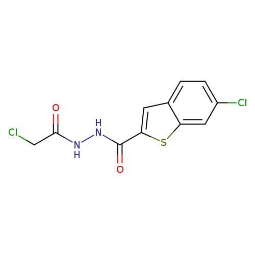 6-chloro-N'-(2-chloroacetyl)-1-benzothiophene-2-carbohydrazide