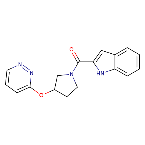 2-[3-(pyridazin-3-yloxy)pyrrolidine-1-carbonyl]-1H-indole