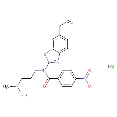 N-[3-(dimethylamino)propyl]-N-(6-ethyl-1,3-benzothiazol-2-yl)-4-nitrobenzamide hydrochloride