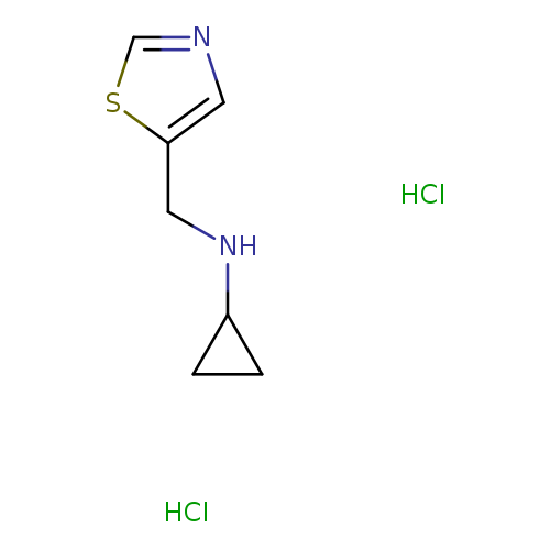 N-(1,3-thiazol-5-ylmethyl)cyclopropanamine dihydrochloride