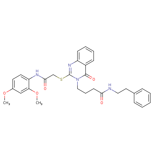 4-[2-({[(2,4-dimethoxyphenyl)carbamoyl]methyl}sulfanyl)-4-oxo-3,4-dihydroquinazolin-3-yl]-N-(2-phenylethyl)butanamide