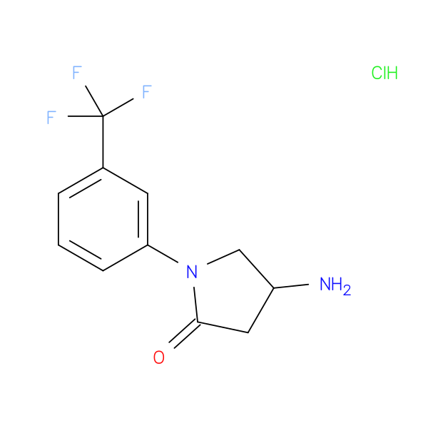 4-amino-1-[3-(trifluoromethyl)phenyl]pyrrolidin-2-one hydrochloride