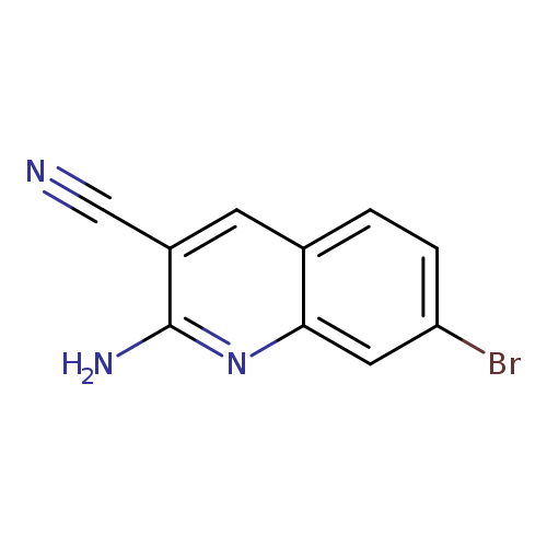 2-amino-7-bromoquinoline-3-carbonitrile