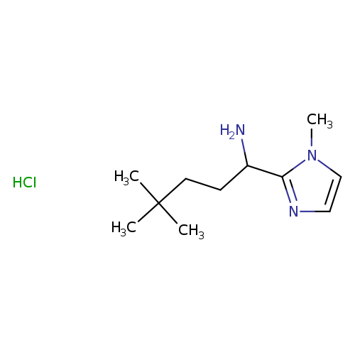 4,4-dimethyl-1-(1-methyl-1H-imidazol-2-yl)pentan-1-amine hydrochloride