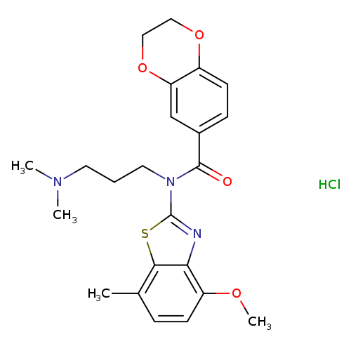N-[3-(dimethylamino)propyl]-N-(4-methoxy-7-methyl-1,3-benzothiazol-2-yl)-2,3-dihydro-1,4-benzodioxine-6-carboxamide hydrochloride