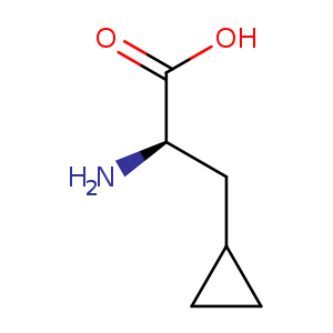 Cyclopropanepropanoic acid, α-amino-, (αR)-