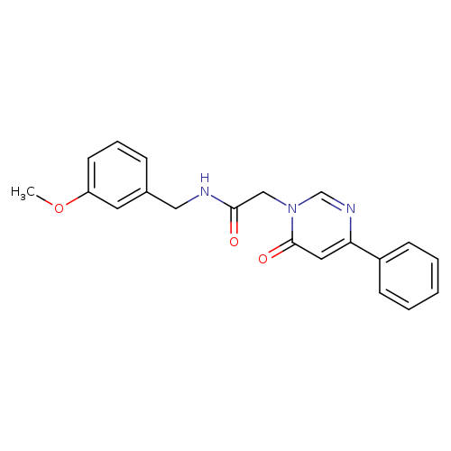 N-[(3-methoxyphenyl)methyl]-2-(6-oxo-4-phenyl-1,6-dihydropyrimidin-1-yl)acetamide