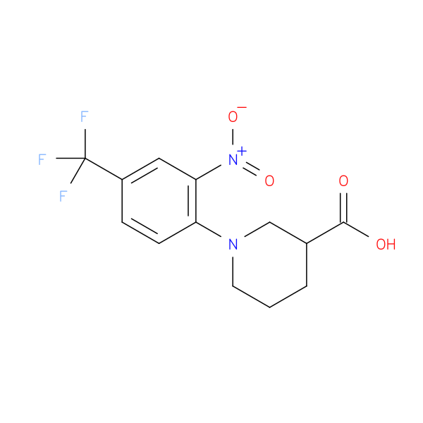 1-[2-Nitro-4-(trifluoromethyl)phenyl]piperidine-3-carboxylic acid