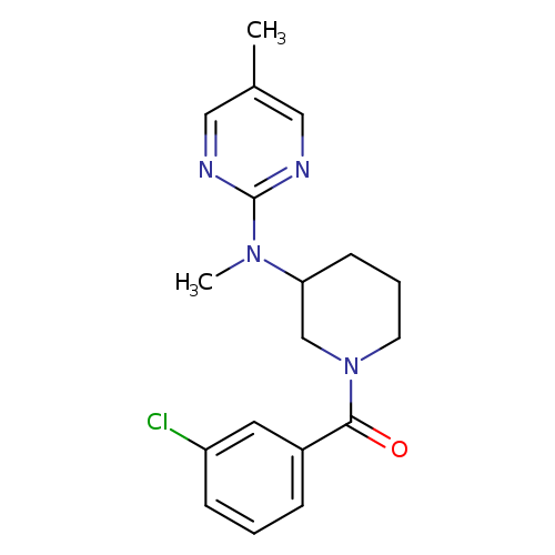 N-[1-(3-chlorobenzoyl)piperidin-3-yl]-N,5-dimethylpyrimidin-2-amine