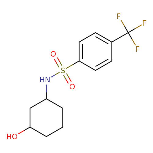 N-(3-hydroxycyclohexyl)-4-(trifluoromethyl)benzene-1-sulfonamide