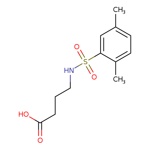 4-(2,5-dimethylbenzenesulfonamido)butanoic acid