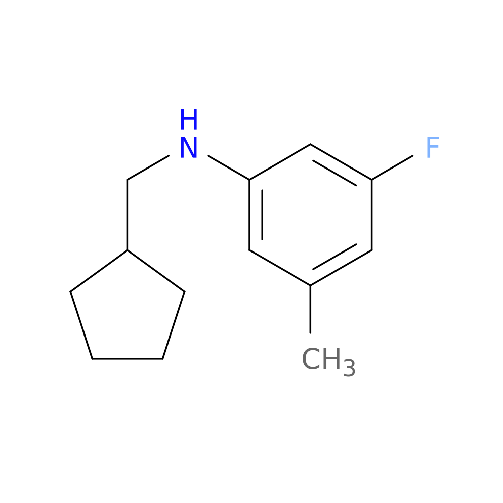 N-(Cyclopentylmethyl)-3-fluoro-5-methylaniline