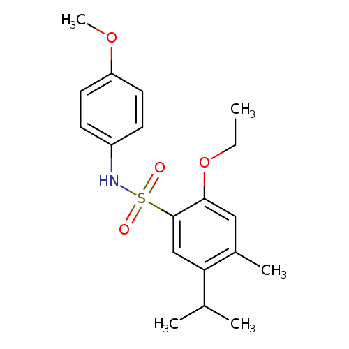 2-ethoxy-N-(4-methoxyphenyl)-4-methyl-5-(propan-2-yl)benzene-1-sulfonamide