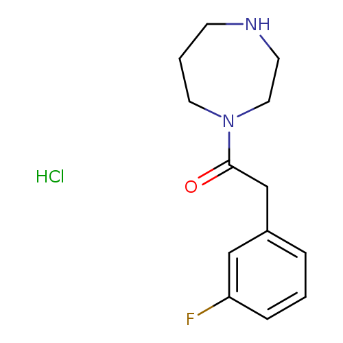1-(1,4-diazepan-1-yl)-2-(3-fluorophenyl)ethan-1-one hydrochloride