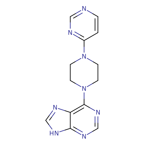 6-[4-(pyrimidin-4-yl)piperazin-1-yl]-9H-purine